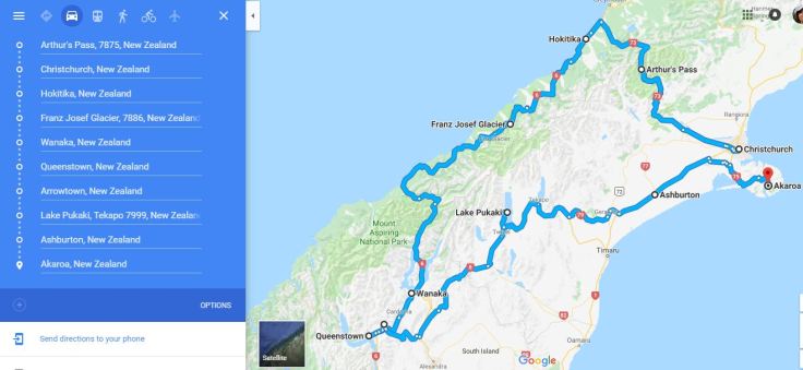 South NZ Route
